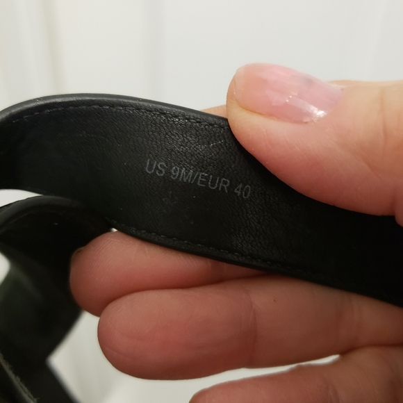 VINCE BLACK & WHITE "Sawyer" Sandals, Size 9 = 40, Stylish Flats Sleek - Picture 12 of 12